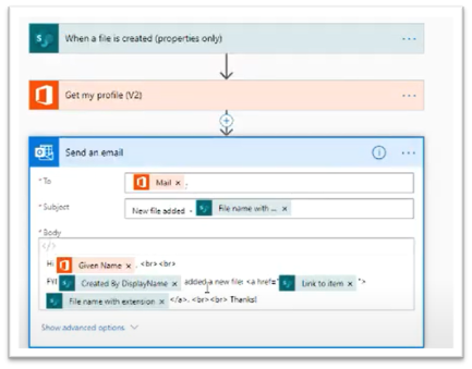 screenshot - CAB power automate